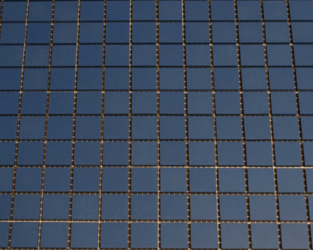 Grès Cérame 5 x 5 cm - Bleu Nuit, à la plaque