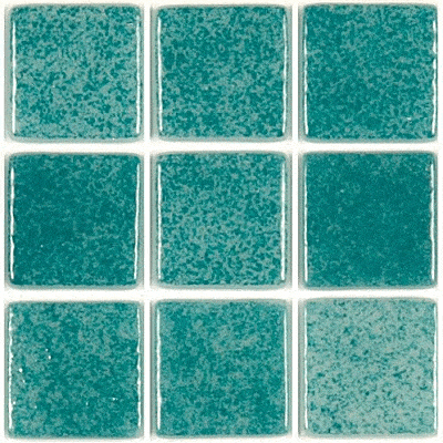 Pâte de verre 130 (Nuagé Bleu Canard) 2,3 x 2,3 cm, Par 100g