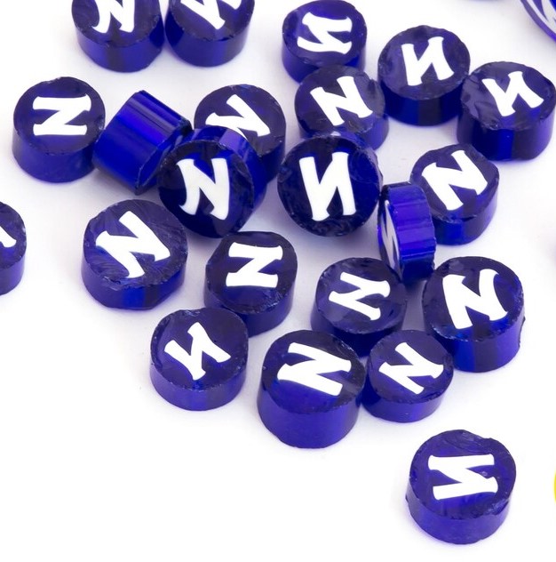 Assortiment de chiffre - Bleu et Blanc, Par 50 g
