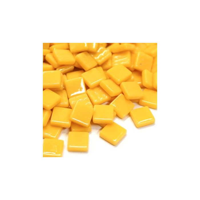 Pate de Verre 1.2 x 1.2 cm - Jaune Unis, Par 100 g