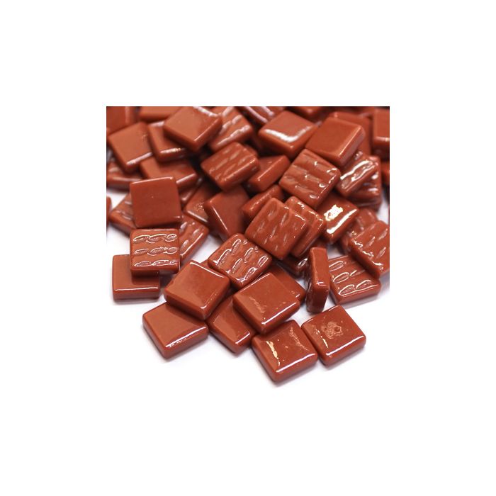 Pâte de Verre 0.8 x 0.8 cm - Marron Unis, Par 100 g .