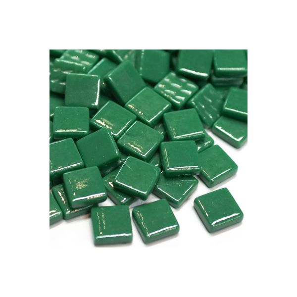Pâte de Verre 0.8 X 0.8 cm - Vert Feuillage Unis, Par 100 g .