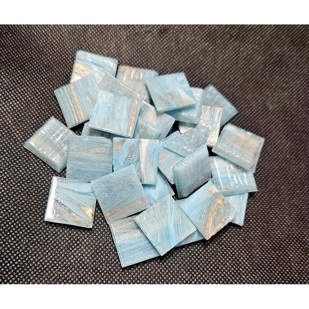 Pâte de verre Gemme   bleu clair, vendu par 100g