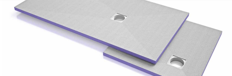 Fond de Douche Jackon 180 x 90 cm, ep. 50 mm, Décentré Aqua, vendu à la pièce