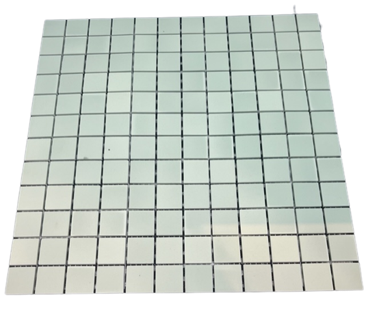 Grès Cérame 2,5 x 2,5 cm - 0348 Verde Jade, à la plaque 