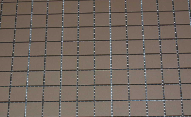 Grès Cérame 5 x 5 cm - Gris, à la plaque 