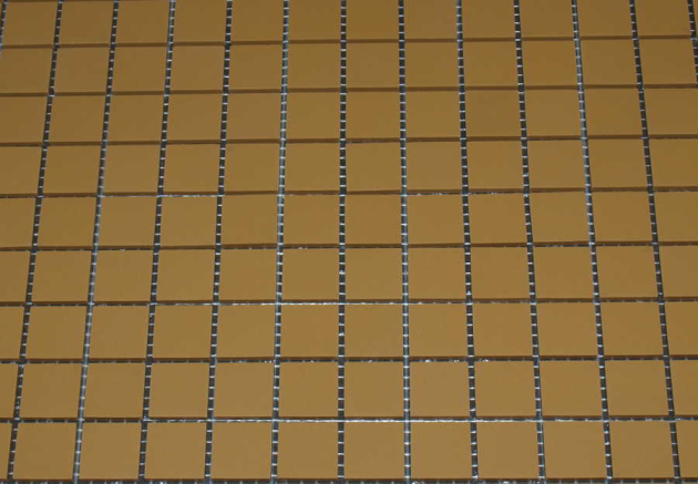 Grès Cérame 5 x 5 cm - Jaune, à la plaque 