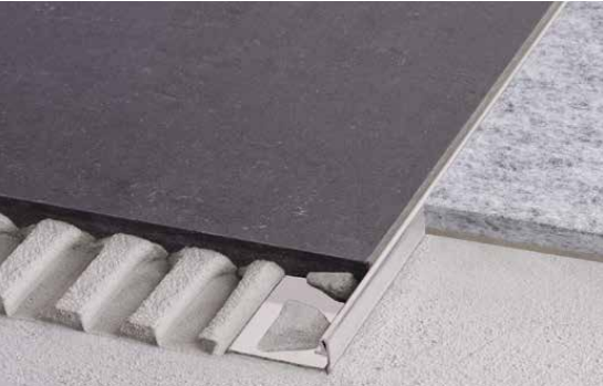 Profilé de sol - Schiene-EB - Acier Inox. Brossé - 2.50 ml