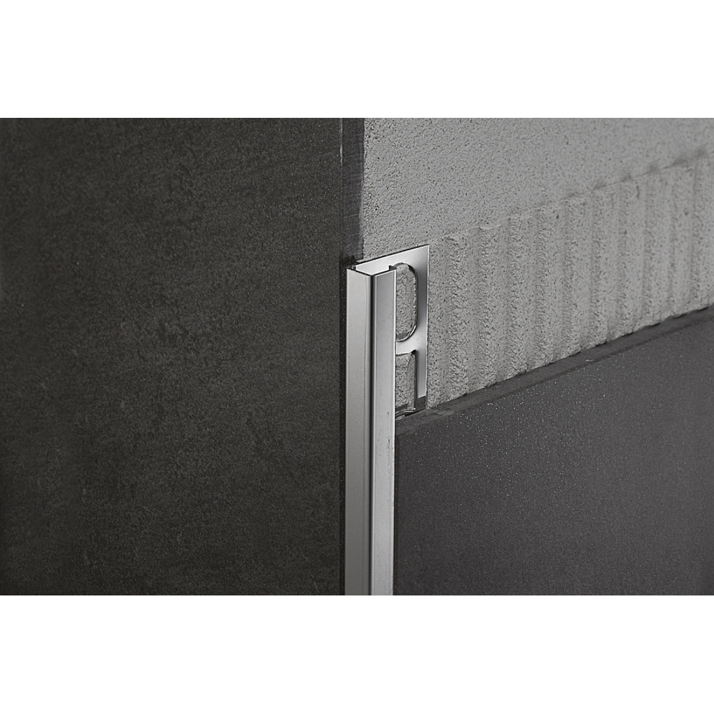 ZQINS / - Profilé bords droits - ProAngle Q - Acier Inox Satiné - 2.70 ml