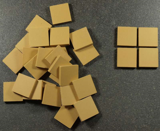 Grès Cérame Paray 2 x 2 cm - Jaune