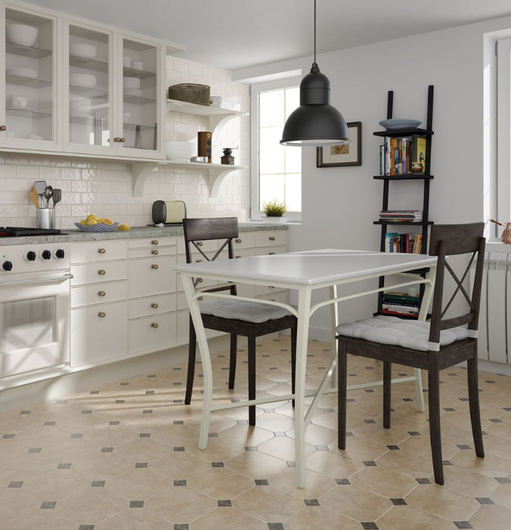 Grès Emaillé Octagon, 20 x 20 cm, Vendu au m², 1 Bte = 1 m²