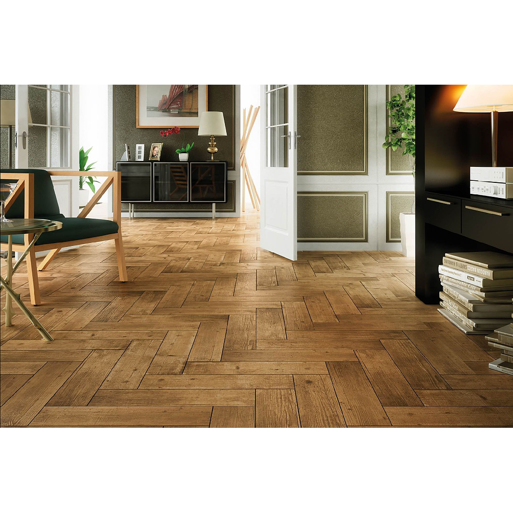 Grès Cérame Tindaya Castano, 22.5 x 90 cm, Ep. 8.5 mm, Vendu au m², 1 Bte = 1.22 m² 