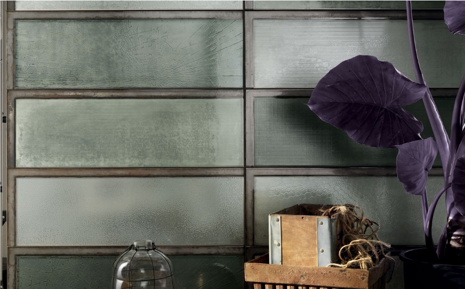 Faïence Diesel Industrial Glass, 60 x 20 cm, ep. 7mm, Vendu au m², 1 Bte = 1.44 m²