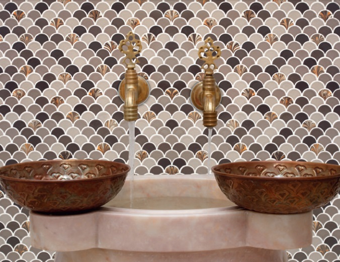 Plaque Mosaïque, Alum'Emoi Ecaille de Poisson, 30.5 x 30.5 cm, ep. 6 mm, Vendu à la plaque, 1 Bte = 10 plaques