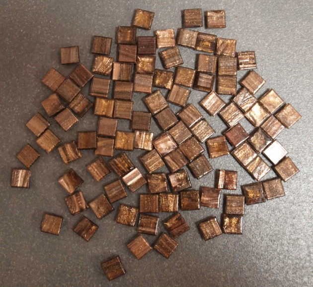 Micro Bisazza 1 x 1 cm Marron GM 10.97, par 100 g