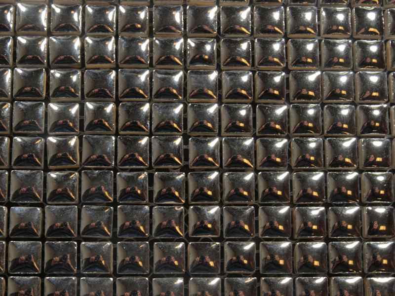 Micro Emaillée 9 x 9 mm n°42 Gris Argent, par 100g