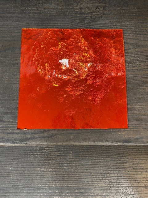 Miroir Coloré - Orange - 20 x 20 cm