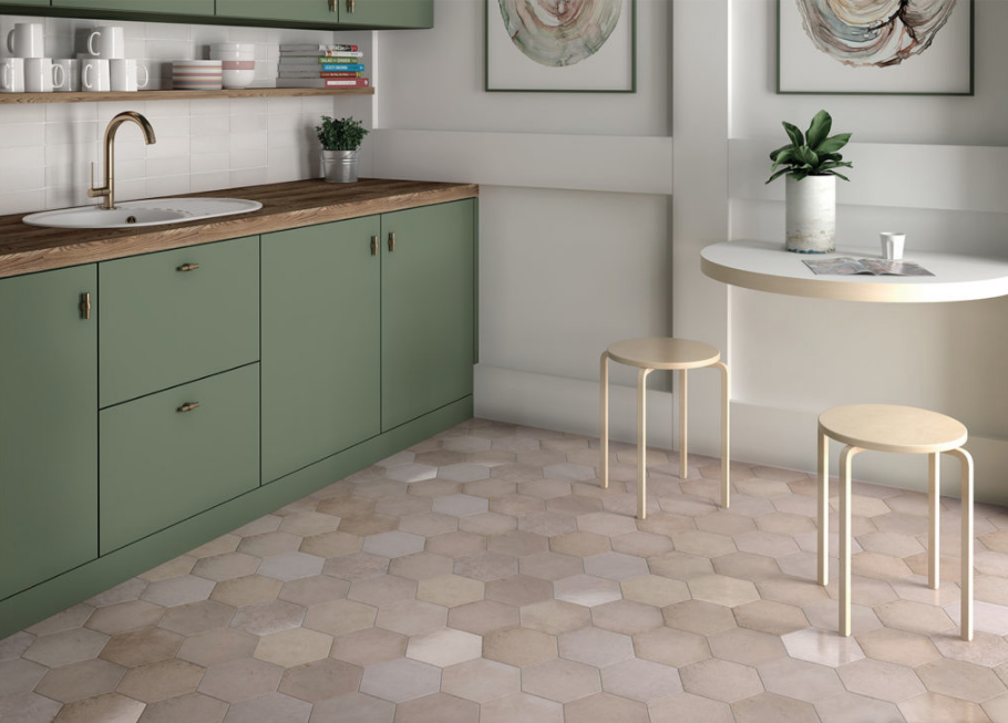 Grès Heritage Hexagone, 17.5 x 20 cm, Vendu au m², 1 Bte = 0.71 m²