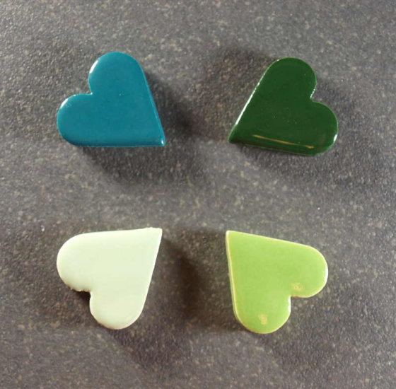 Mix Moyens Coeurs en Faïence Emaillée n°6