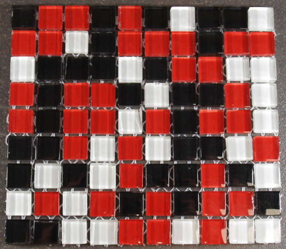Mix Noir Blanc Rouge 1 x 1 cm, par 100g