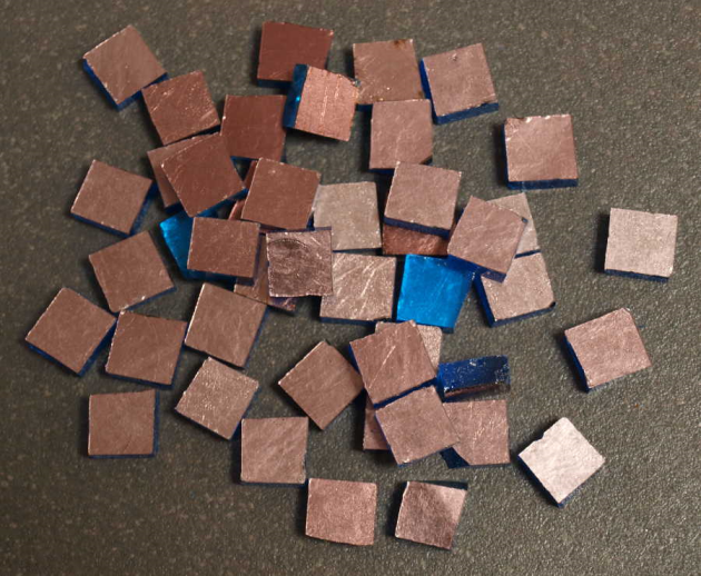 Orsoni 1 x 1 cm Oro Viola, à la pièce