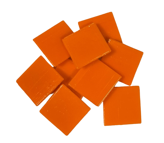 Pate de Verre Unilis Orange 204 2 x 2 cm par 100g