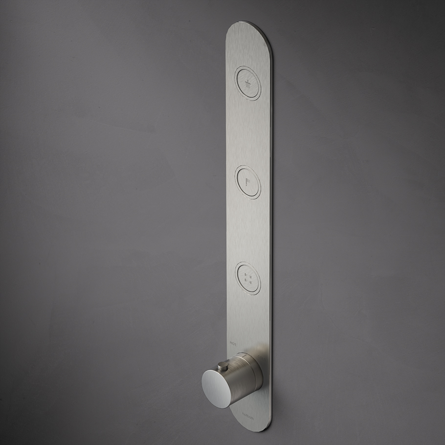 Cobber - Façade Mitigeur Thermostatique - Encastré - 3 Voies - PB050