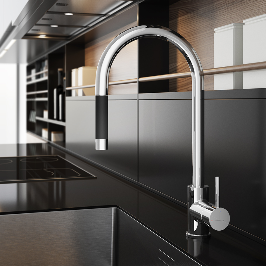 Fellow - Mitigeur Evier - Avec Douchette - FKM12