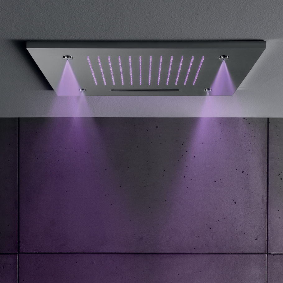 Mate - Pomme Douche - Encastré - Cascade - Vaporisation - Led - M146