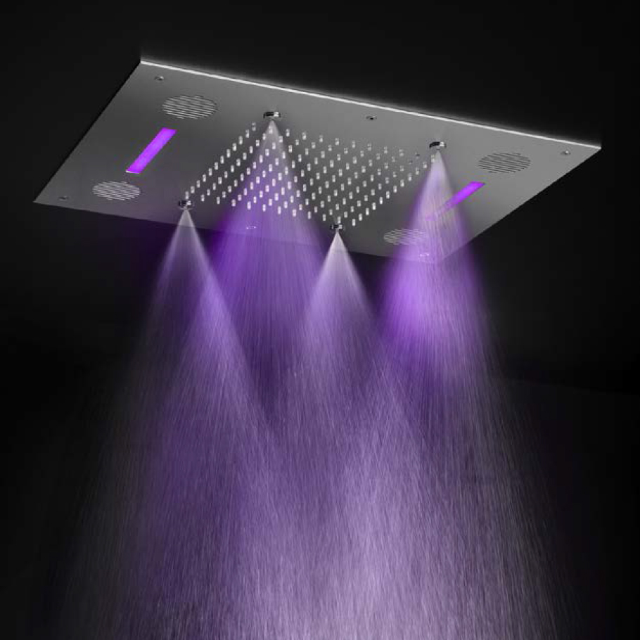 Mate - Pomme Douche - Encastré - Cascade - Vaporisation - Led - Bluetooth - M192