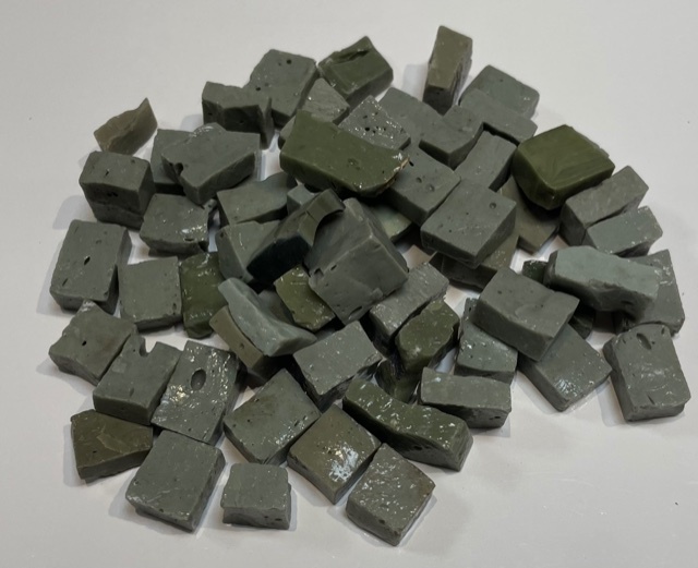 Smalts Antiques - Mix Vert Militaire