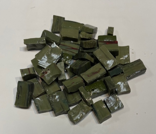 Smalts Antiques - Vert Foncé, Par 100g