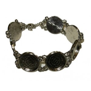 Bracelet Rhodium Rond 16 mm