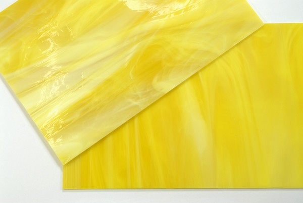 Plaque de Verre 20 x 30 cm - Jaune Nuageux n°22 