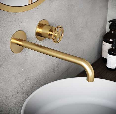 Cobber@Work - Façade Mitigeur Lavabo Encastré - Bec 25 cm - CW005EXT25