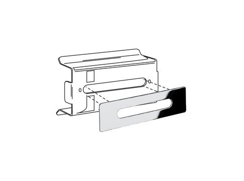 Hotellerie - distributeur Mouchoir Encastrer Sous Vasque - A04250