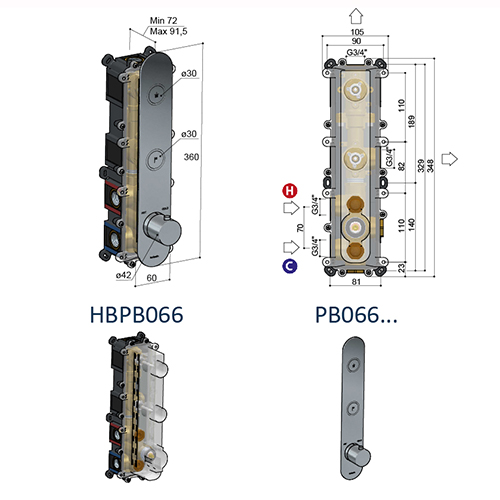 Corps Encastré - HBPB066
