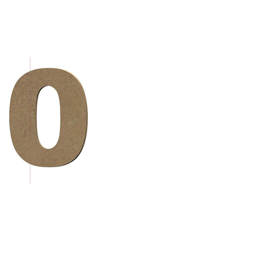[640] Chiffre 0 - 8 cm 