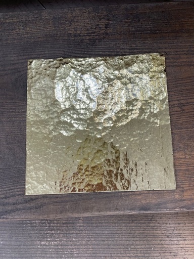 Miroir Coloré - Or Paille - 10 x 10 cm