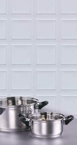 Faïence 3D - Ecrin, 15 x 15 cm, ep. 8 mm, Vendu au m², 1 m² = 44 pcs