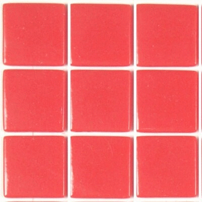 [177] Pâte de verre 177 (Rose saumon) 2,3 x 2,3 cm, Par 100g