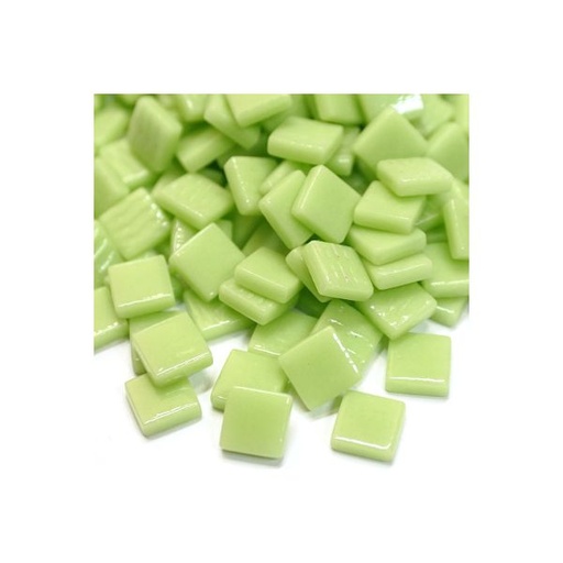 [VGAAS003] Pate de Verre 1.2 x 1.2 cm - Vert Pâle, Par 100 g