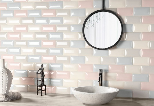 Faïence Bella, 7.5 x 15 cm, Vendu au m², 1 Bte = 0.50 m²