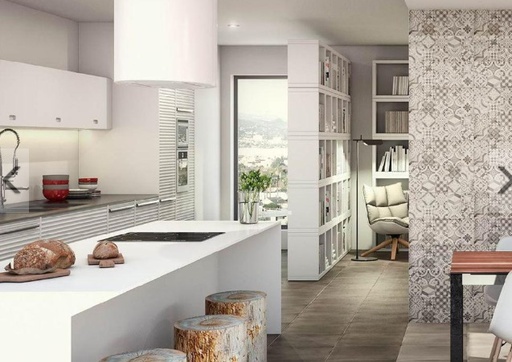 Faïence Montblanc Unis, 20 x 50 cm,  ep. 9.5 mm, Vendu au m², 1 Bte = 1.20 m²