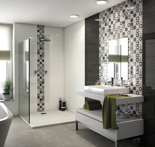 Faience, Mosaïque Prisma, 20 cm x 60 cm, vendu au m², 1 bte = 1.08 m²