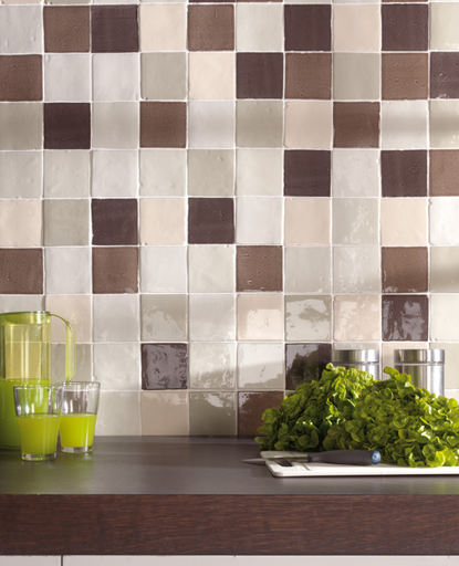 Faïence Provenza Craquelé, 10 x 10 cm, Vendu au m², 1 Bte = 1 m²