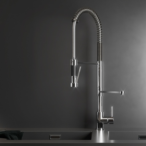 Fellow - Mitigeur Evier - Avec Douchette - Bec Pivotant - FKM17