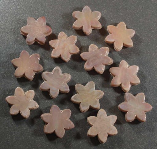 Fleurs Beiges Foncées 3 cm