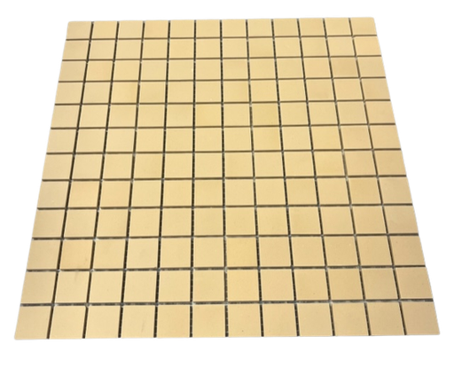 [0105] Grès Cérame 2,5 x 2,5 cm - 0105 Jaune, Par 100 gr