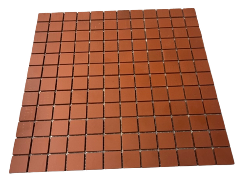 [0133] Grès Cérame 2,5 x 2,5 cm - 0133 Rouge, à la plaque 